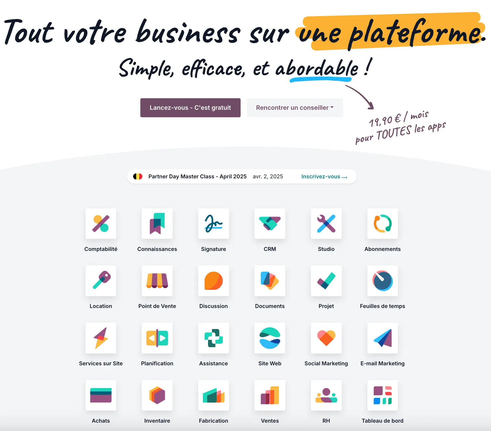 Applications Odoo
